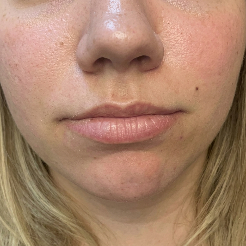 Lips before filler treatment